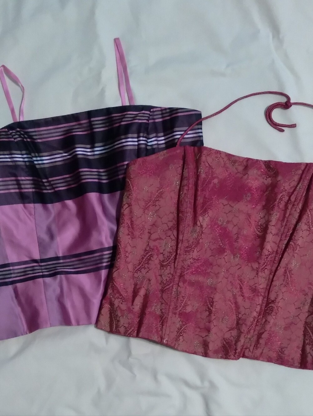Two Corset Style Tops - Size 10